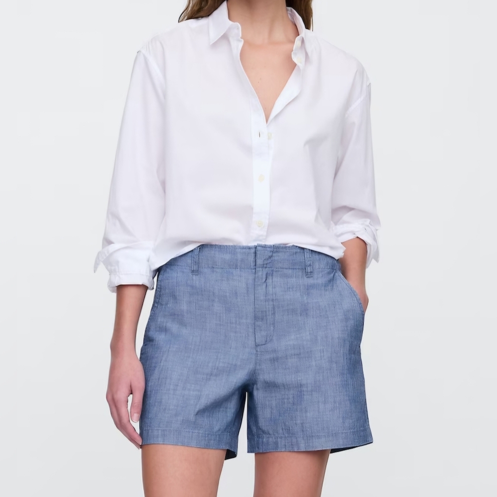 J. Crew Chambray Blue Women's Shorts